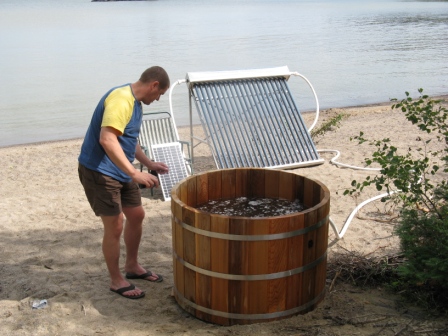 solar hot tub heater