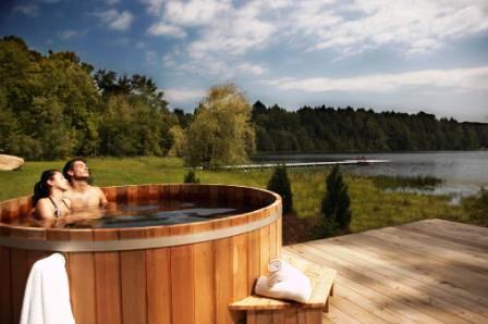 Details about Wood Fired Hot Tub - Wood Buring Hot Tub - Seats 4