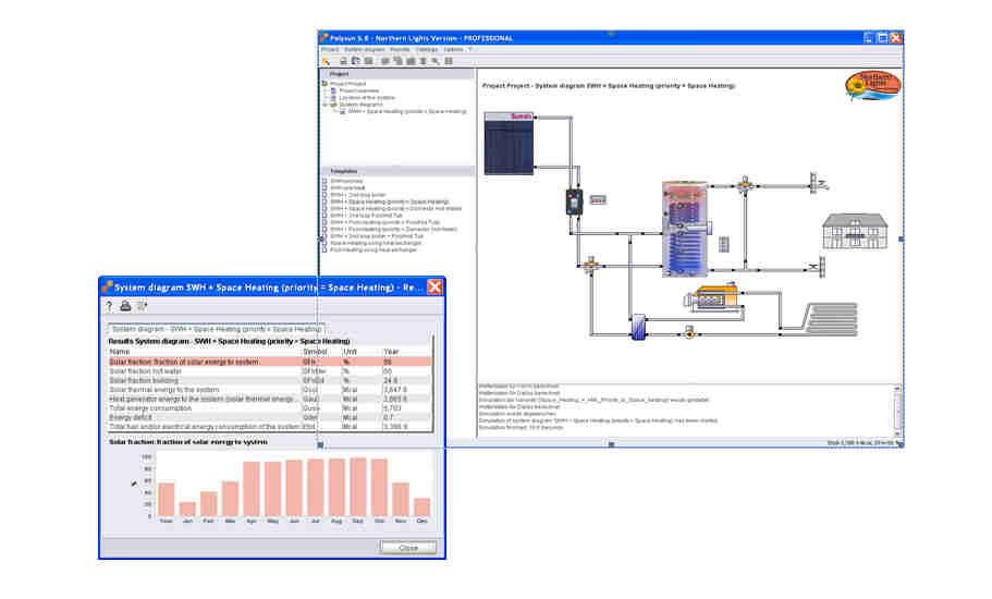 solar heating software