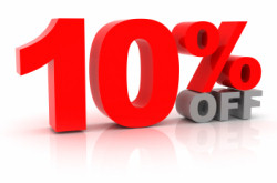 10 percent savings