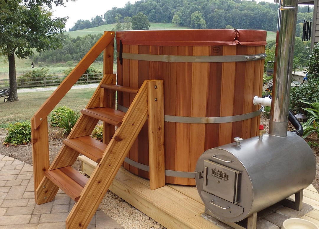 Wood-Fired Hot Tub