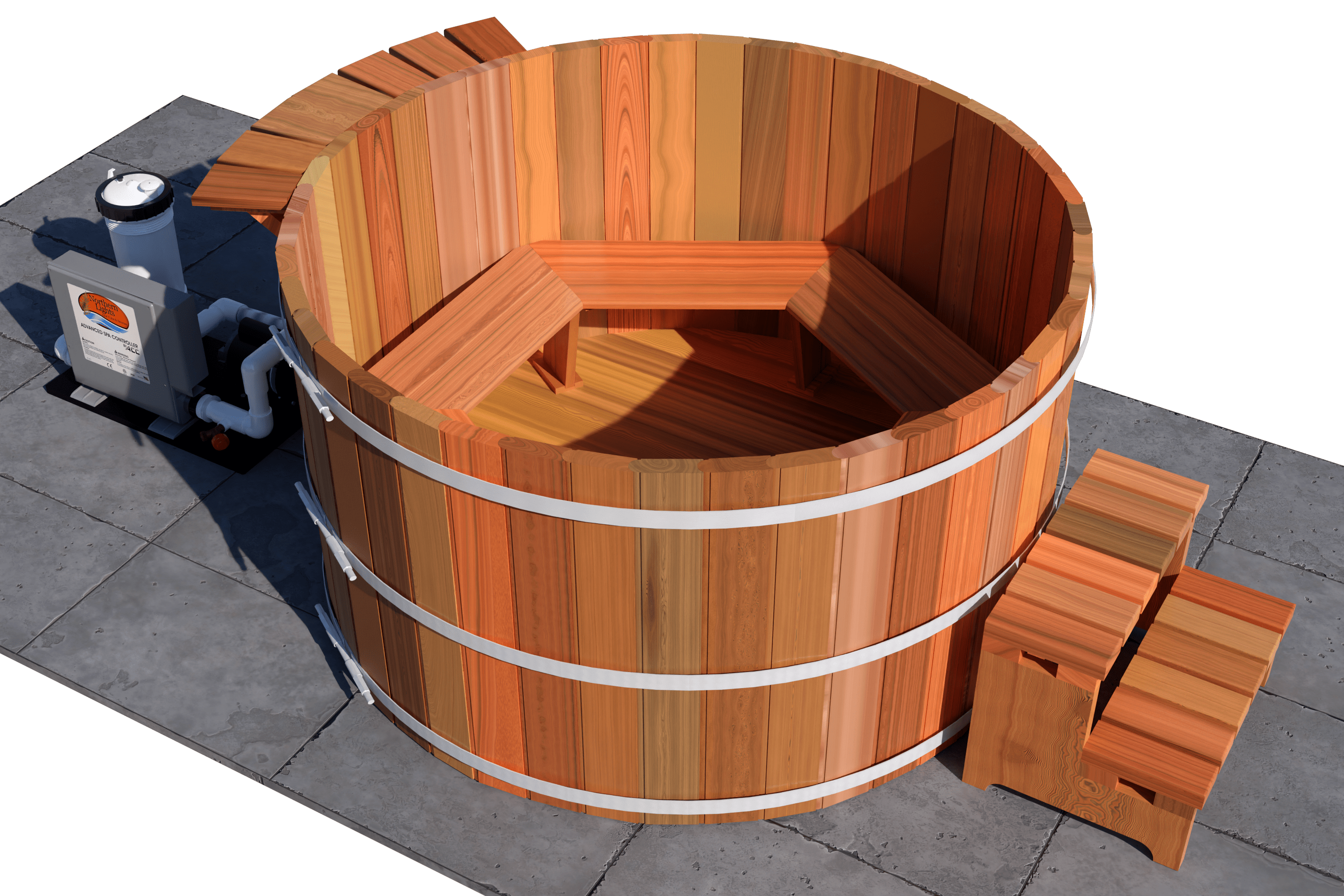 Electric 36” 4 Person Tub Package
