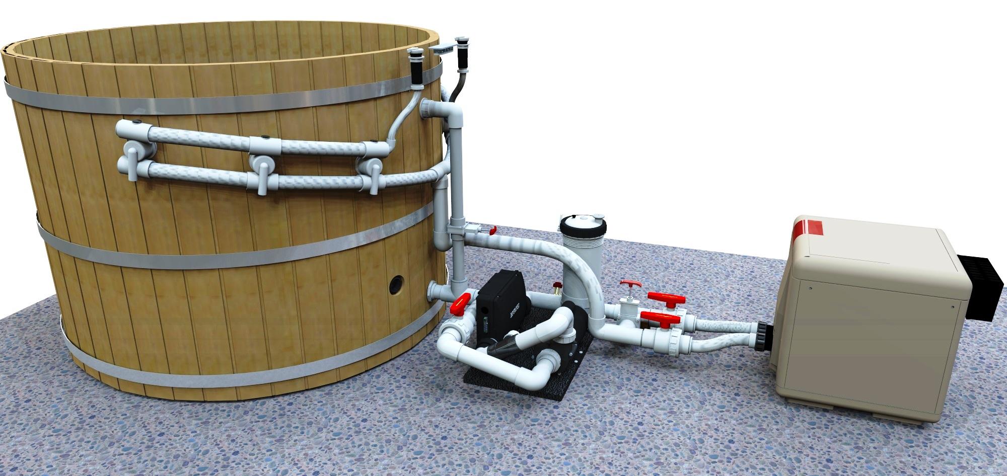 Hybrid Gas Elect MasterTemp 125 4 to 6 Jets Version rendered