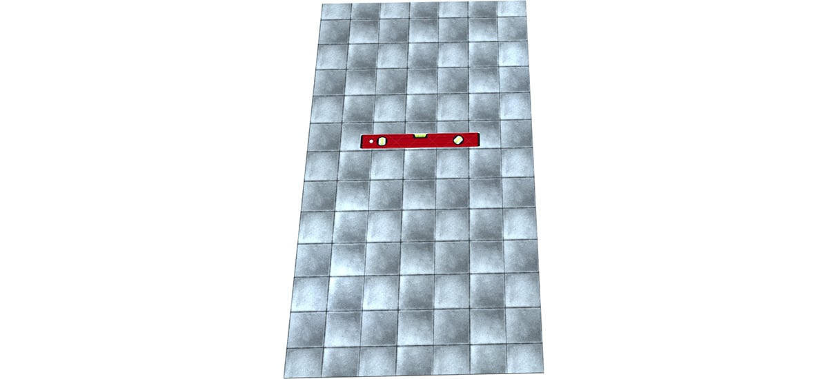 5ft 5in Tub Leveling the foundation