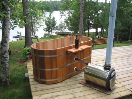 Soaking Hot Tub