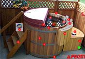 wood hot tubs