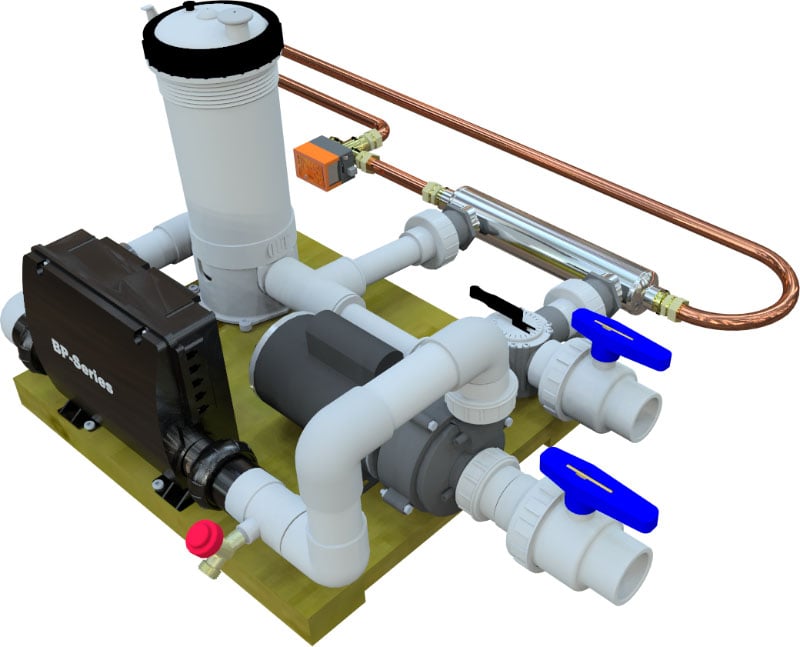 Northern Lights Cedar Tubs Hot Tub Heat Exchanger