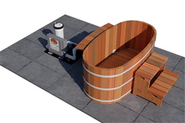 Heat Pump 2 Person Ofuro Chiller Tub Package