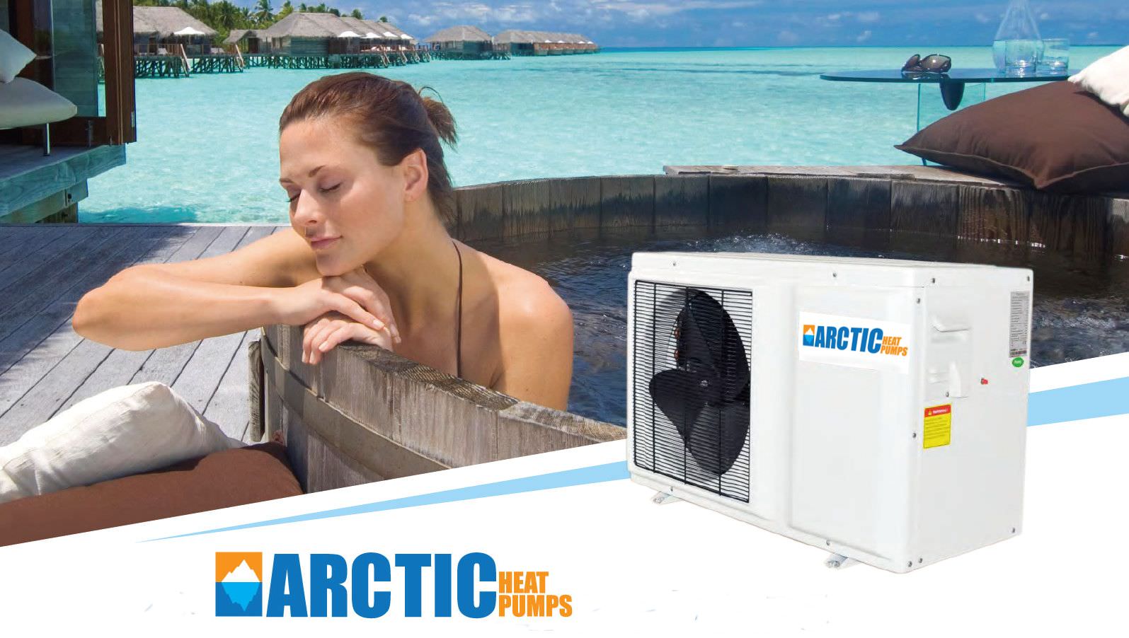 Arctic Titanium Heat Pump for Swimming Pools and Spas - Heats & Chills - 37,500 BTU - DC Inverter