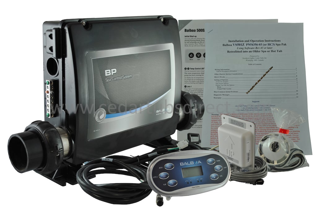 Balboa BP2000 Retro Fit Kit - Spa Pack with TP600 Controller cables and WiFi