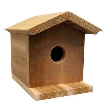 Handcrafted Cedar Bird House - 100% Western Red Cedar