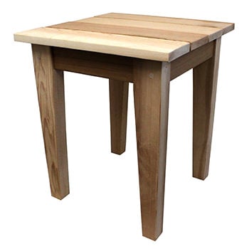 Handcrafted Cedar End Table - 100% Western Red Cedar