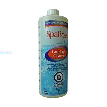 1L Cartridge Cleaner for Spa/Hot Tub filters - Remove Grease, Oil, and Scale from filters - Low Foam