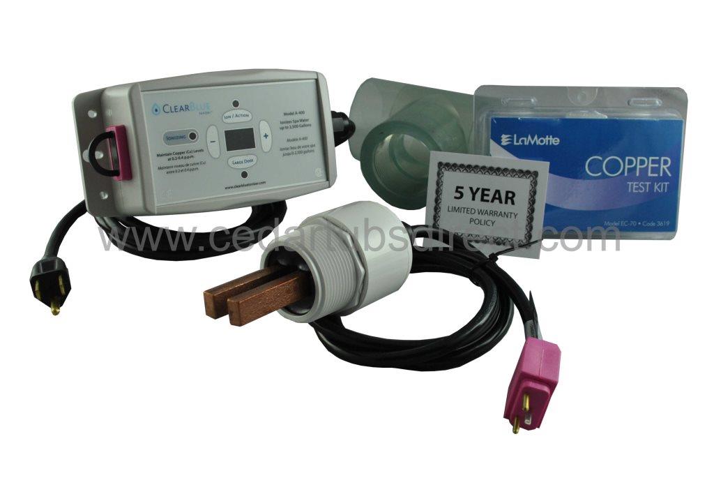 Argenia Clear Blue Mineral Spa & Hot Tub Ionizer A-400 -120 V