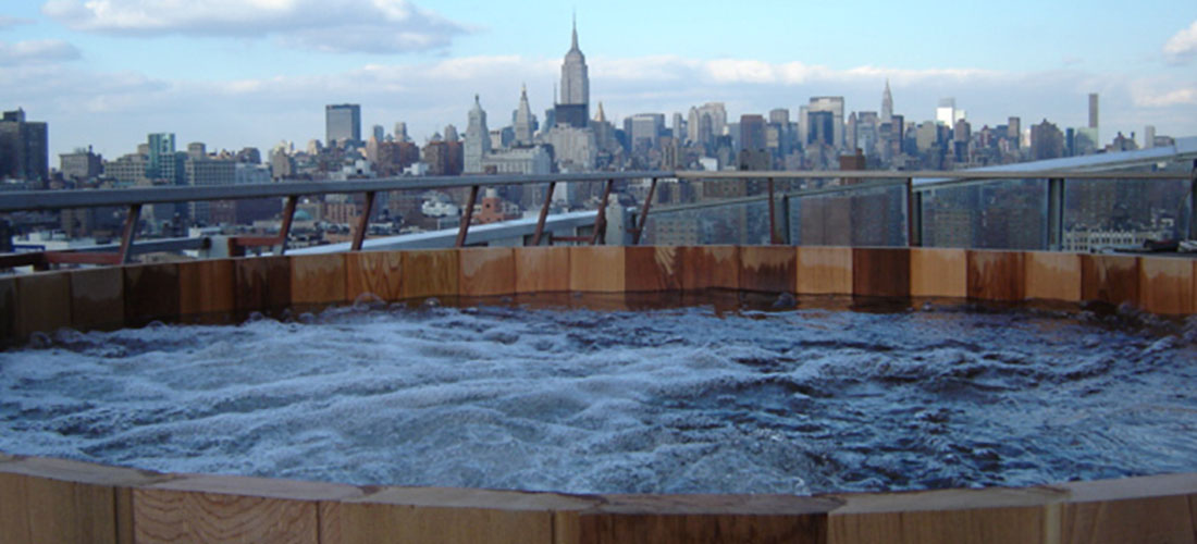 Rivington Hotel Manhattan Rooftop Spa Hot tub