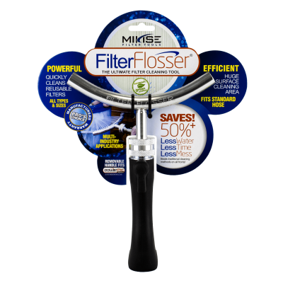 Filter Flosser - The Ultimate Filter Cleaning Tool - Cleans All Types And Sizes Of Reusable Filters
