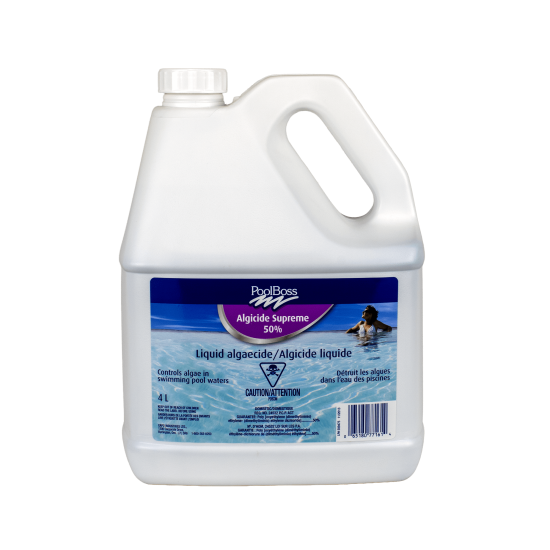Algicide Supreme 50% - Liquid Algicide for Pools and Spas 4L