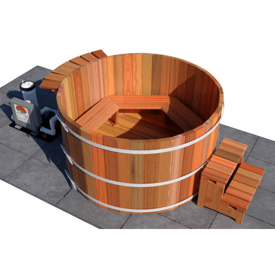 Electric 36” 4 Person Tub Package