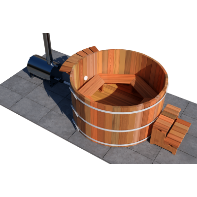 Wood Fired 36” 4 Person Tub Package