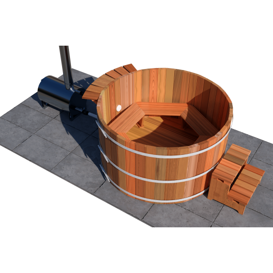 Wood Fired 36” 4 Person Tub Package