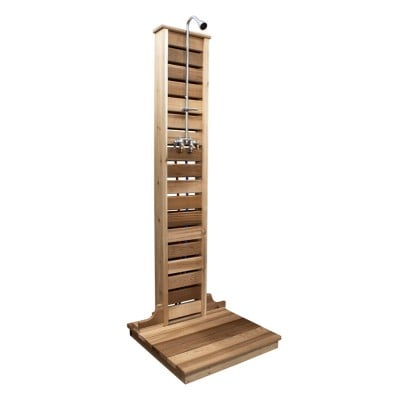 Western Red Cedar Outdoor Shower - Handcrafted In Canada