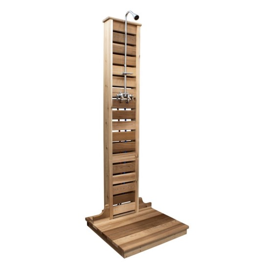 Western Red Cedar Outdoor Shower - Handcrafted In Canada