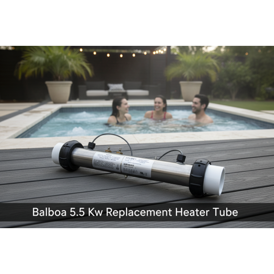 Balboa 5.5 Kw Heater Tube assembly + sensors PN G7512 replaces 58083