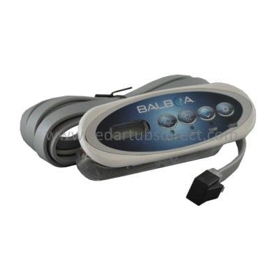 Balboa VL200 min-oval LCD Light Duplex Jets 4-button Panel