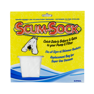 Scum-Sock Pool Skimmer Basket Liner - 5 Pack