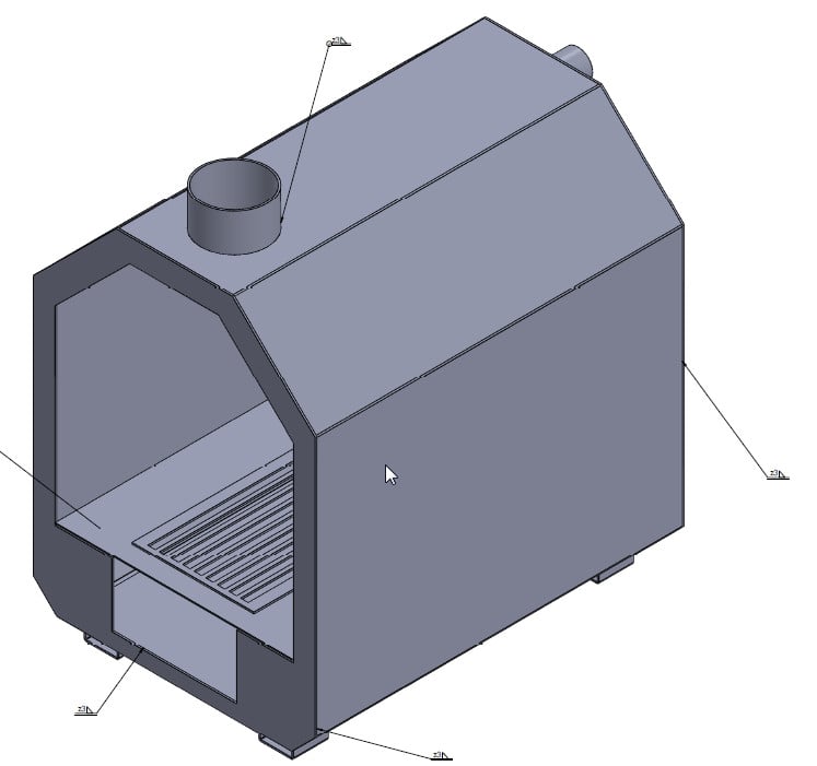 Aluminum wood pool heater