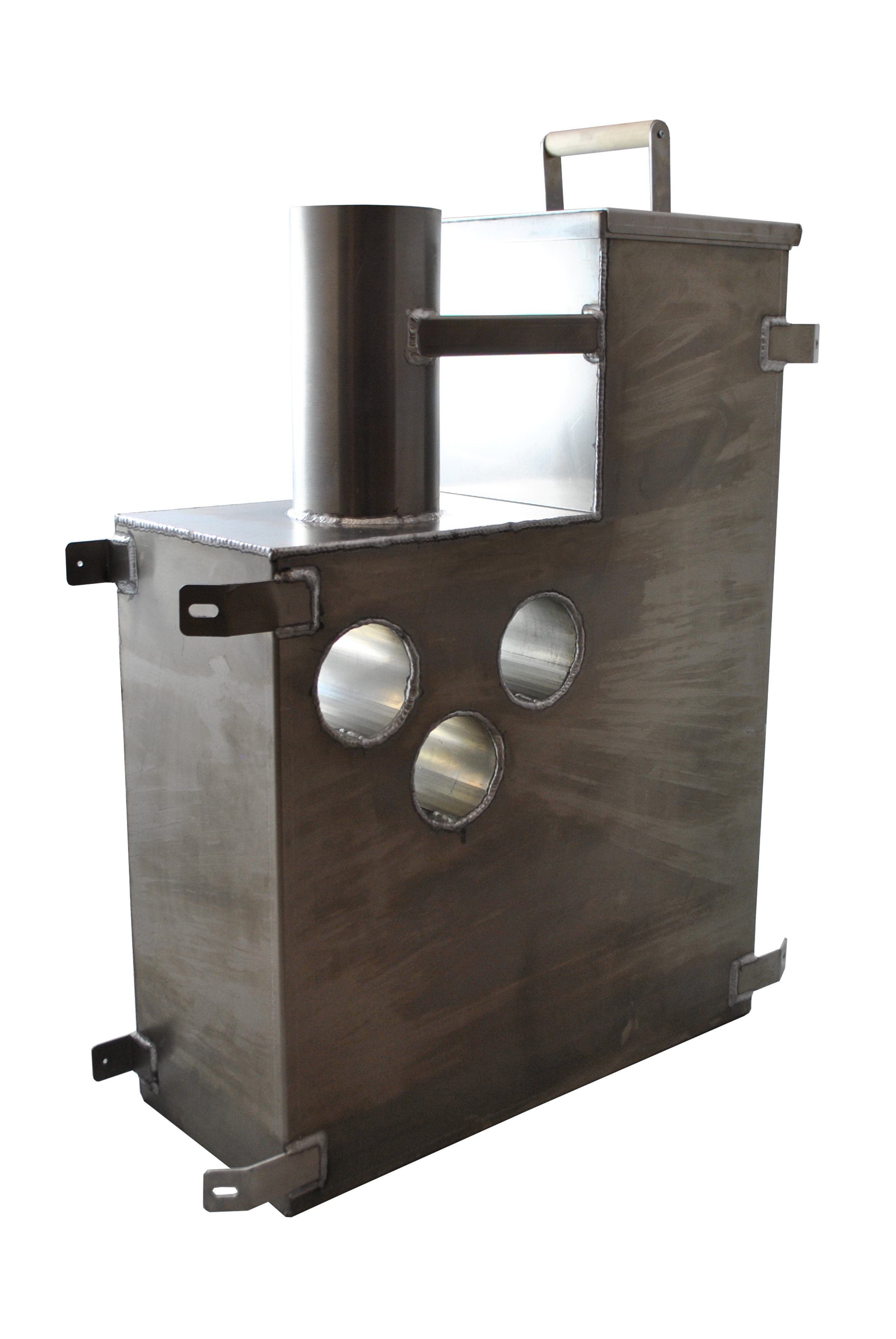 Aluminum wood fired pool heaters