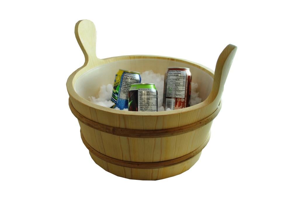 large pine sauna bucket