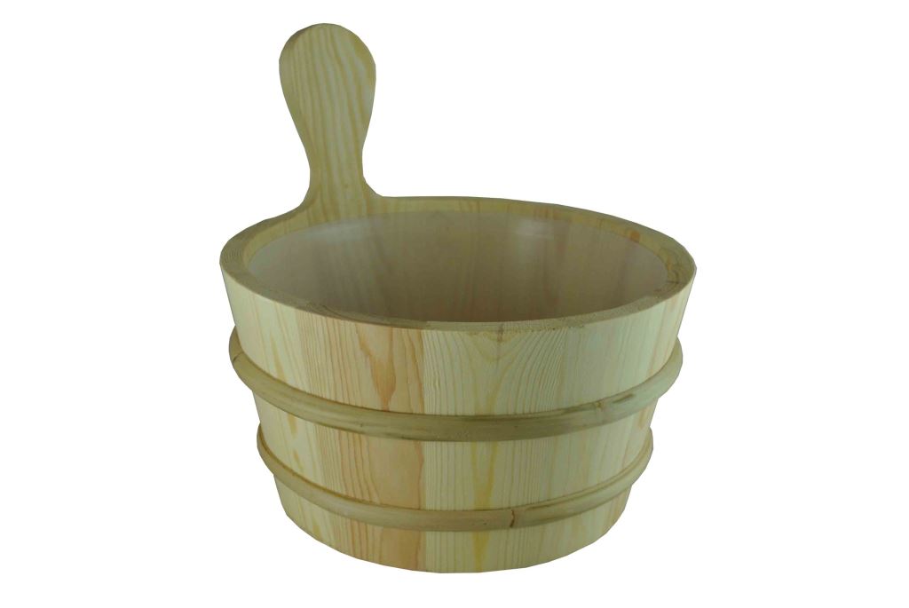 pine sauna bucket